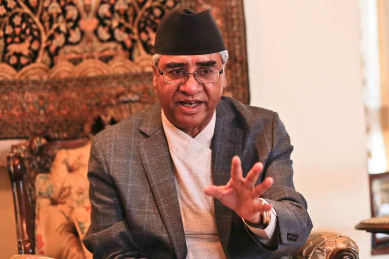 Three parties agree on holding local elections: Deuba